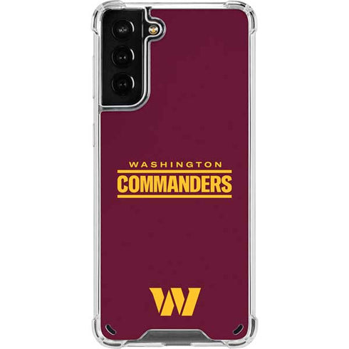 NFL Washington Commanders Performance Series Galaxy S21 Plus 5G Clear Case