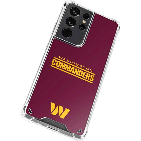 NFL Washington Commanders Performance Series Galaxy S21 Ultra 5G Clear Case