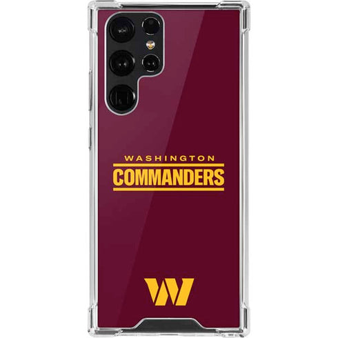 NFL Washington Commanders Performance Series Galaxy S22 Ultra Clear Case