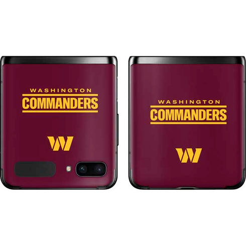NFL Washington Commanders Performance Series Galaxy Z Flip Skin