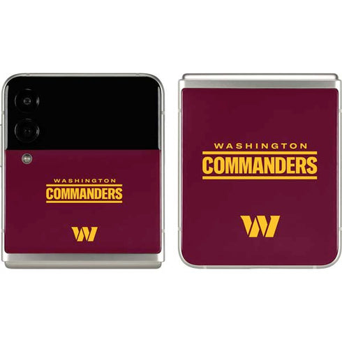NFL Washington Commanders Performance Series Galaxy Z Flip3 5G Skin