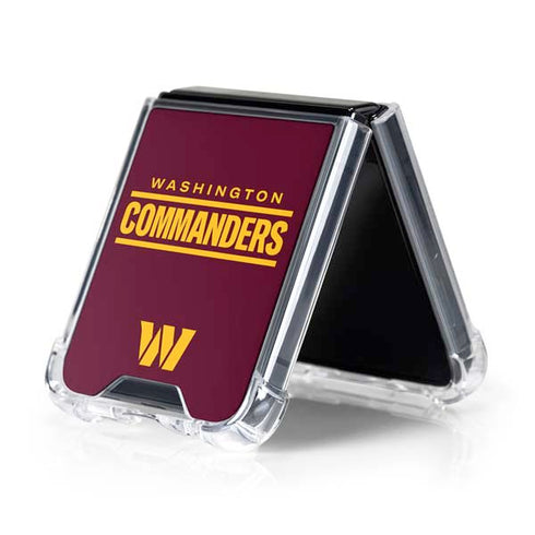NFL Washington Commanders Performance Series Galaxy Z Flip5 5G Clear Case