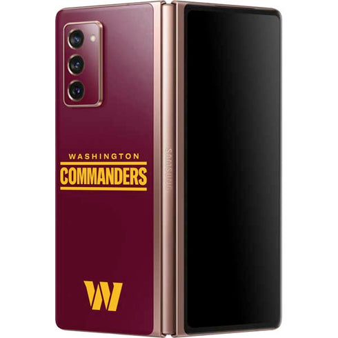 NFL Washington Commanders Performance Series Galaxy Z Fold2 5G Skin