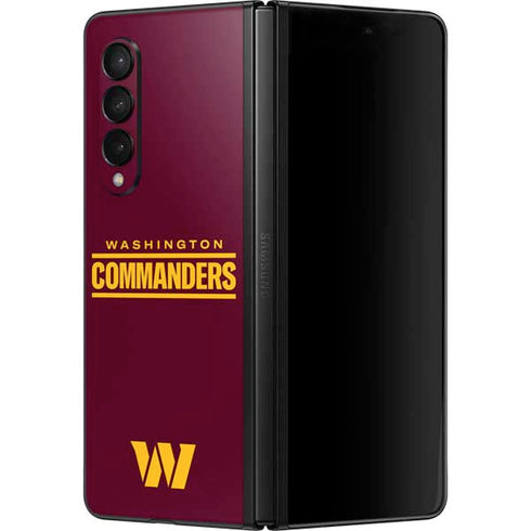 NFL Washington Commanders Performance Series Galaxy Z Fold3 5G Skin