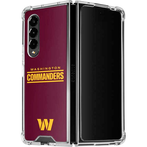 NFL Washington Commanders Performance Series Galaxy Z Fold4 5G Clear Case