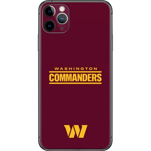 NFL Washington Commanders Performance Series iPhone 11 Pro Max Skin