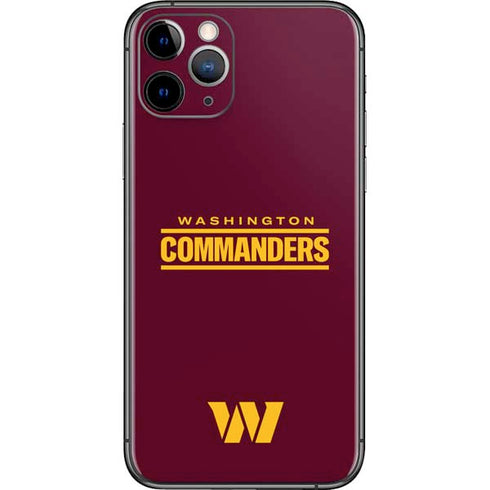 NFL Washington Commanders Performance Series iPhone 11 Pro Skin