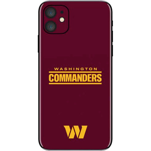 NFL Washington Commanders Performance Series iPhone 11 Skin