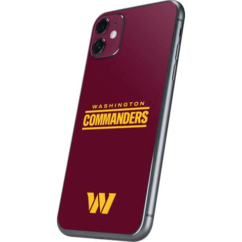 NFL Washington Commanders Performance Series iPhone 11 Skin