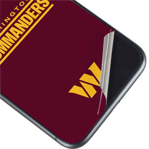 NFL Washington Commanders Performance Series iPhone 11 Skin
