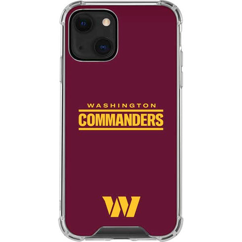 NFL Washington Commanders Performance Series iPhone 13 Mini Clear Case