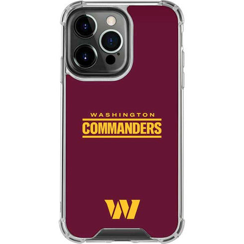 NFL Washington Commanders Performance Series iPhone 13 Pro Clear Case