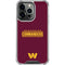 NFL Washington Commanders Performance Series iPhone 13 Pro Clear Case