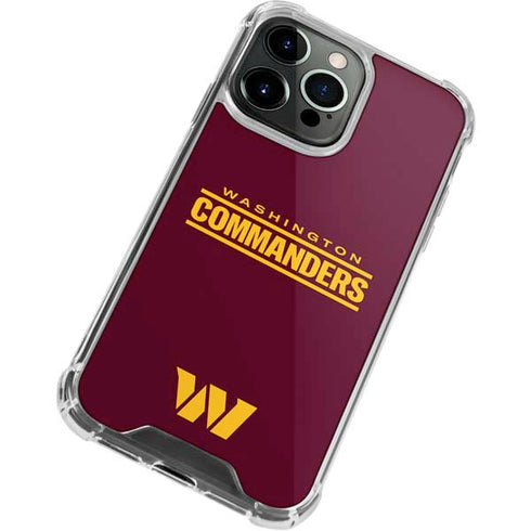 NFL Washington Commanders Performance Series iPhone 13 Pro Clear Case