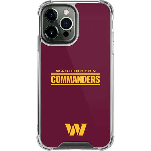 NFL Washington Commanders Performance Series iPhone 13 Pro Max Clear Case
