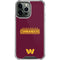 NFL Washington Commanders Performance Series iPhone 13 Pro Max Clear Case
