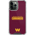 NFL Washington Commanders Performance Series iPhone 13 Pro Max Clear Case