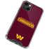 NFL Washington Commanders Performance Series iPhone 14 Plus Clear Case