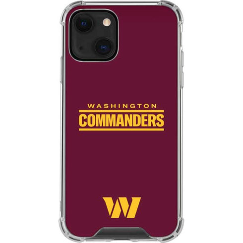 NFL Washington Commanders Performance Series iPhone 14 Plus Clear Case