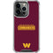 NFL Washington Commanders Performance Series iPhone 14 Pro Clear Case