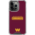 NFL Washington Commanders Performance Series iPhone 15 Pro Clear Case