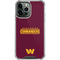 NFL Washington Commanders Performance Series iPhone 14 Pro Max Clear Case