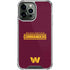 NFL Washington Commanders Performance Series iPhone 14 Pro Max Clear Case