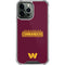 NFL Washington Commanders Performance Series iPhone 15 Pro Max Clear Case