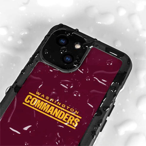 NFL Washington Commanders Performance Series iPhone 15 Plus Waterproof Case