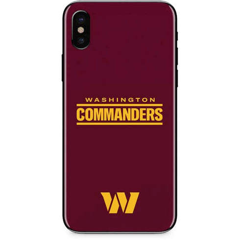 NFL Washington Commanders Performance Series iPhone XS Max Skin
