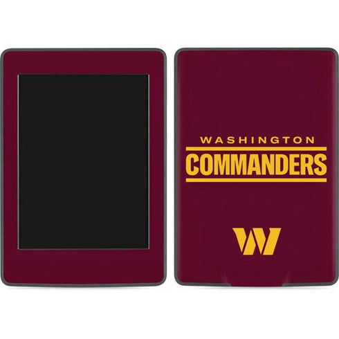 NFL Washington Commanders Performance Series Amazon Kindle Skin
