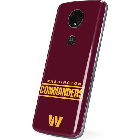 NFL Washington Commanders Performance Series Moto E5 Plus Skin