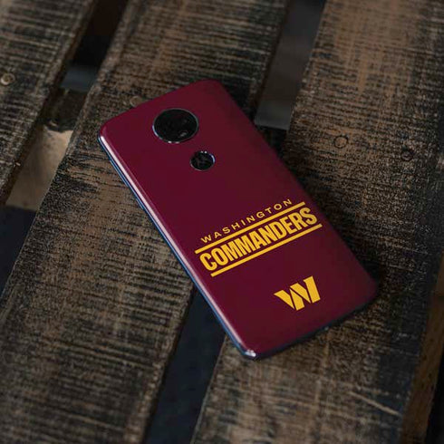 NFL Washington Commanders Performance Series Moto E5 Plus Skin