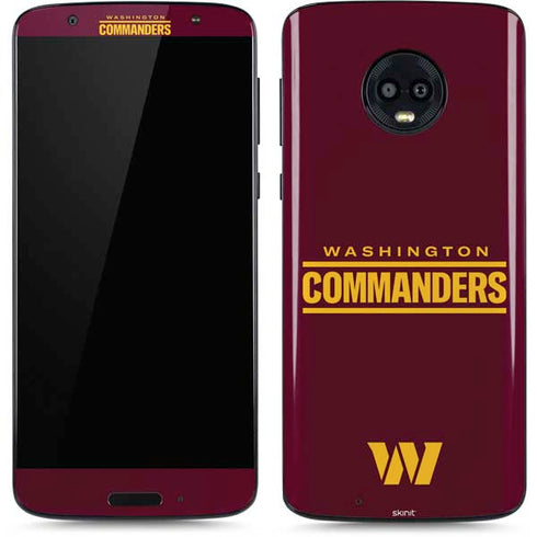 NFL Washington Commanders Performance Series Moto G6 Skin