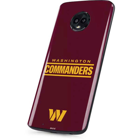 NFL Washington Commanders Performance Series Moto G6 Skin