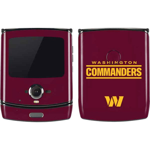 NFL Washington Commanders Performance Series Motorola RAZR Skin