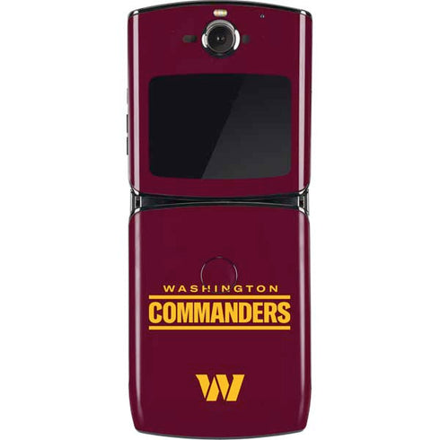 NFL Washington Commanders Performance Series Motorola RAZR Skin