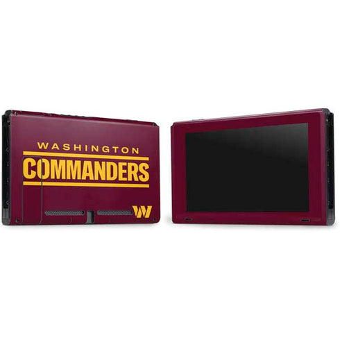 NFL Washington Commanders Performance Series Nintendo Switch Bundle Skin