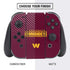 NFL Washington Commanders Performance Series Nintendo Switch Bundle Skin