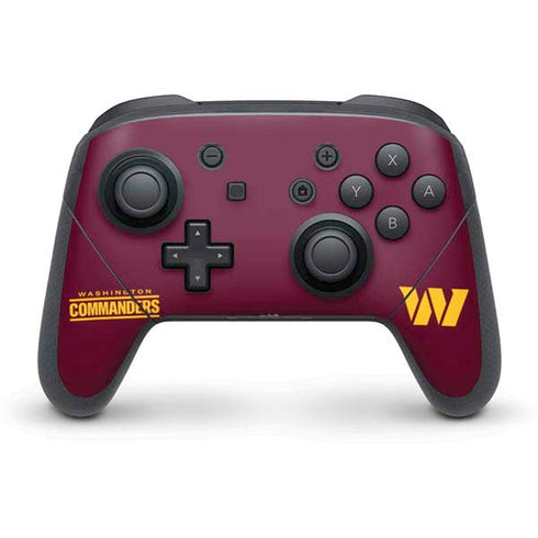 NFL Washington Commanders Performance Series Nintendo Switch Pro Controller Skin