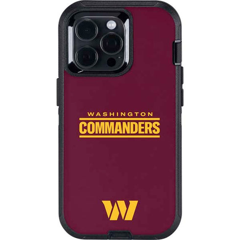 NFL Washington Commanders Performance Series Otterbox Defender iPhone Skin