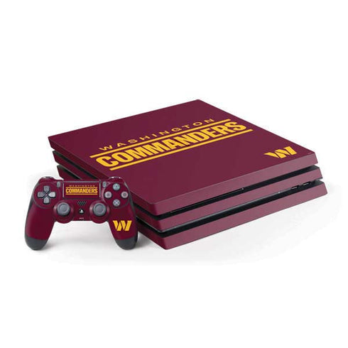 NFL Washington Commanders Performance Series PS4 Pro Bundle Skin