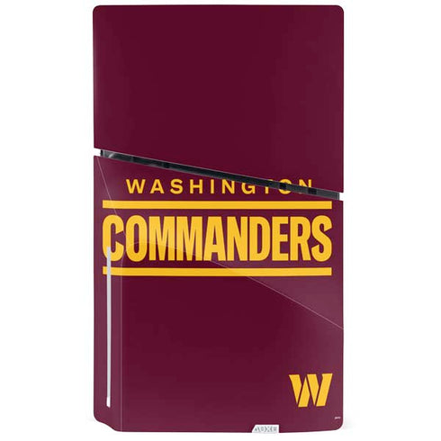 NFL Washington Commanders Performance Series PS5 Slim Disk Bundle Skin