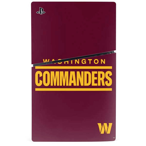 NFL Washington Commanders Performance Series PS5 Slim Disk Console Skin