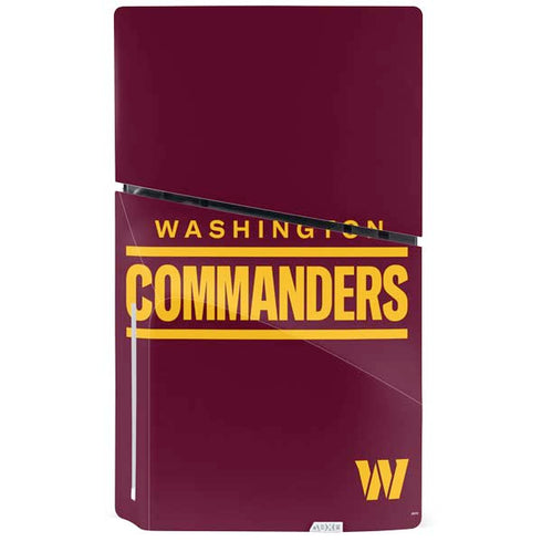 NFL Washington Commanders Performance Series PS5 Slim Disk Console Skin