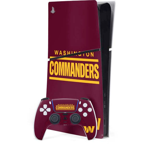 NFL Washington Commanders Performance Series PS5 Slim Digital Edition Console Skin
