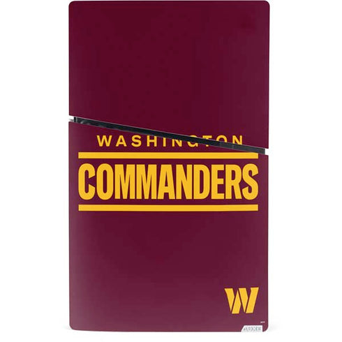 NFL Washington Commanders Performance Series PS5 Slim Digital Edition Console Skin