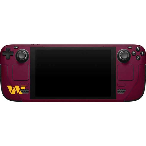 NFL Washington Commanders Performance Series Steam Deck Handheld Gaming Computer Skin