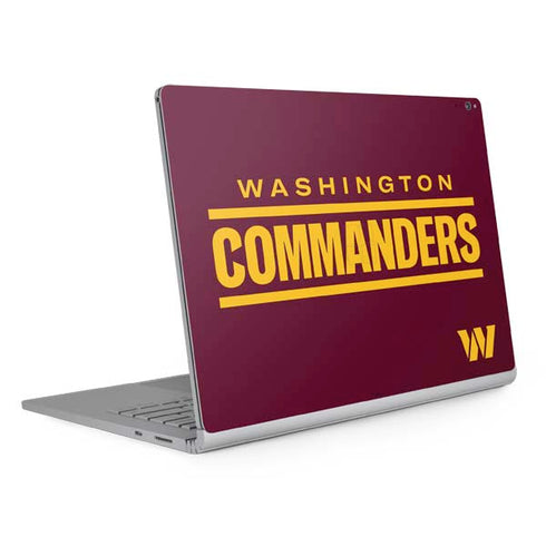 NFL Washington Commanders Performance Series Surface Book 2 15in Skin