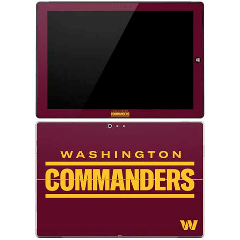 NFL Washington Commanders Performance Series Surface Pro 3 Skin